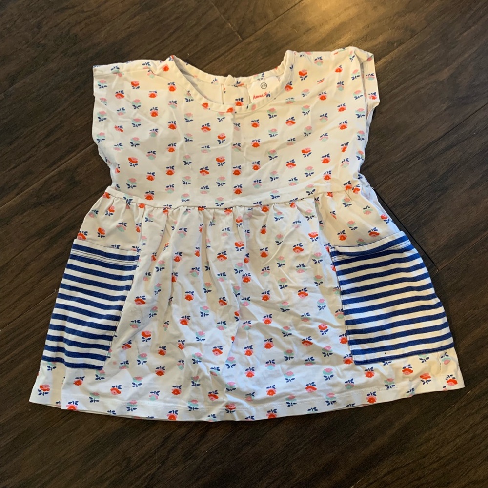 Hanna Andersson cotton Tunic Dress  Floral Print